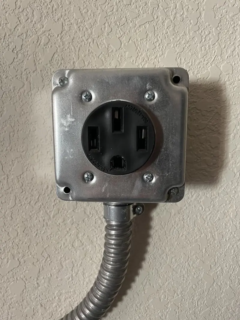 NEMA 14-50 outlet installed for Electrical Panel Upgrade in Jacksonville